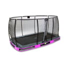 EXIT Elegant Premium Inground-Trampolin 214x366cm mit Deluxe Sicherheitsnetz - lila