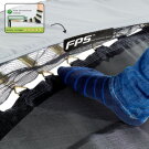 EXIT Elegant Inground-Trampolin ø305cm mit Economy Sicherheitsnetz - blau
