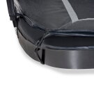 EXIT Supreme ebenerdiges Trampolin ø366cm mit Sicherheitsnetz - schwarz
