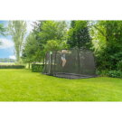 EXIT Dynamic ebenerdiges Trampolin 305x519cm mit Sicherheitsnetz - schwarz