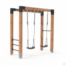 EXIT Linea Robust 110 Holz-Monkeybar mit Doppelschaukel