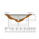 EXIT InTerra ebenerdige Trampolin ø427cm - grau