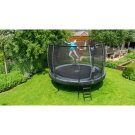 EXIT Elegant Premium Trampolin ø366cm mit Deluxe Sicherheitsnetz - schwarz