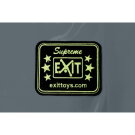 EXIT Supreme ebenerdiges Trampolin 214x366cm mit Sicherheitsnetz - grau