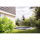 EXIT InTerra ebenerdige sports Trampolin 244x366cm - schwarz