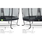 EXIT Elegant Premium Trampolin ø305cm mit Deluxe Sicherheitsnetz - schwarz