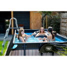 EXIT Stone Pool 400x200x100cm mit Filterpumpe - grau