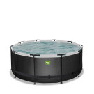 EXIT Black Leather Pool ø360x122cm ohne Pumpe und Leiter - schwarz