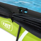 EXIT Lime Pool 300x200x65cm mit Filterpumpe und Sonnensegel - gr&uuml;n