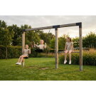 EXIT Linea Robust 110 doppelte Holzschaukel mit Reckstange