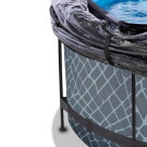 EXIT Stone Pool ø360x122cm mit Sandfilterpumpe und Abdeckung - grau