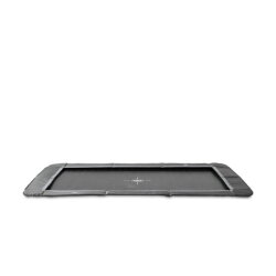 EXIT InTerra ebenerdige sports Trampolin 244x366cm - schwarz