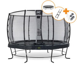 EXIT Elegant Premium Trampolin Komplettset ø366cm - schwarz