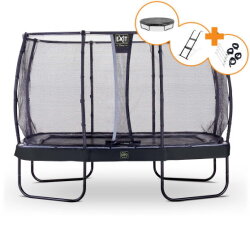 EXIT Elegant Premium Trampolin Komplettset 244x427cm - schwarz
