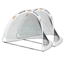 EXIT Flexx Deutschland Pop-Up Fußballtor 120x80cm (Set von 2)- weiß