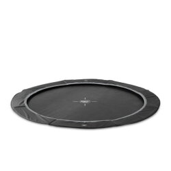 EXIT InTerra ebenerdige sports Trampolin &oslash;427cm - schwarz