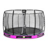 EXIT Elegant Premium Inground-Trampolin ø366cm mit Deluxe Sicherheitsnetz - lila