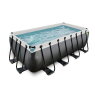 EXIT Black Leather Pool 400x200x122cm ohne Pumpe und Leiter - schwarz