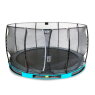 EXIT Elegant Inground-Trampolin ø427cm mit Economy Sicherheitsnetz - blau