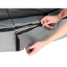 EXIT Elegant Premium Trampolin 244x427cm mit Deluxe Sicherheitsnetz - grau