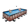 EXIT Pool Wood 540x250cm ohne Filterpumpe und Leiter - braun