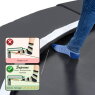 EXIT Supreme ebenerdiges Trampolin 244x427cm mit Sicherheitsnetz - schwarz