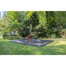 EXIT Dynamic ebenerdiges sports Trampolin 305x519cm - schwarz