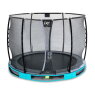 EXIT Elegant Premium Inground-Trampolin ø305cm mit Deluxe Sicherheitsnetz - blau