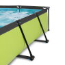 EXIT Lime Pool 300x200x65cm mit Filterpumpe und Abdeckung und Sonnensegel - grün