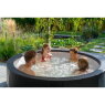 EXIT Leather Premium Whirlpool (4 Personen) - schwarz