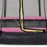 EXIT Silhouette Bodentrampolin ø366cm mit Sicherheitsnetz - rosa