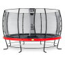 EXIT Elegant Trampolin ø427cm mit Economy Sicherheitsnetz - rot