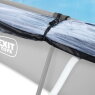 EXIT Soft Grey Pool 300x200x65cm mit Filterpumpe und Abdeckung - grau