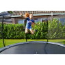 EXIT Elegant Premium Inground-Trampolin ø305cm mit Deluxe Sicherheitsnetz - blau