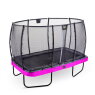 EXIT Elegant Premium Trampolin 214x366cm mit Deluxe Sicherheitsnetz - lila