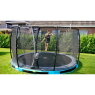 EXIT Elegant Inground-Trampolin ø366cm mit Economy Sicherheitsnetz - blau