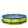 EXIT Lime Pool ø360x76cm mit Filterpumpe - grün