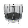 EXIT Elegant Trampolin ø253cm mit Economy Sicherheitsnetz - grau