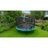 EXIT Elegant Trampolin ø366cm mit Economy Sicherheitsnetz - blau