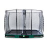 EXIT Elegant Inground-Trampolin 214x366cm mit Economy Sicherheitsnetz - grün