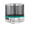 10.71.12.00-exit-supreme-trampolin-o366cm-mit-leiter-und-schuhtasche-grun